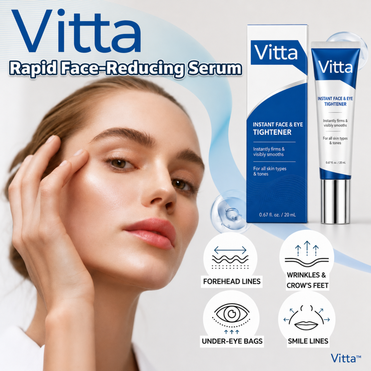 Vitta Derm™ Instant Face Temporary Tightener – Instant visible results in 60 seconds