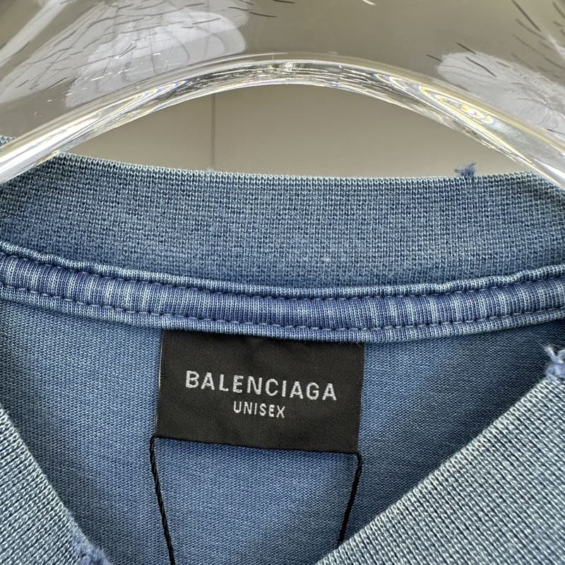 T-shirt Balenciaga Tape Type Azul