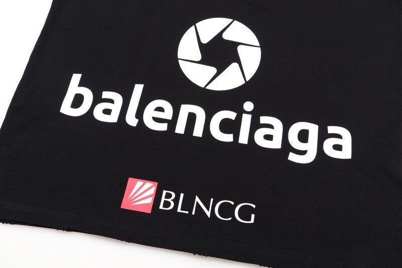 T-shirt Balenciaga Top League T-shirt Oversized Black