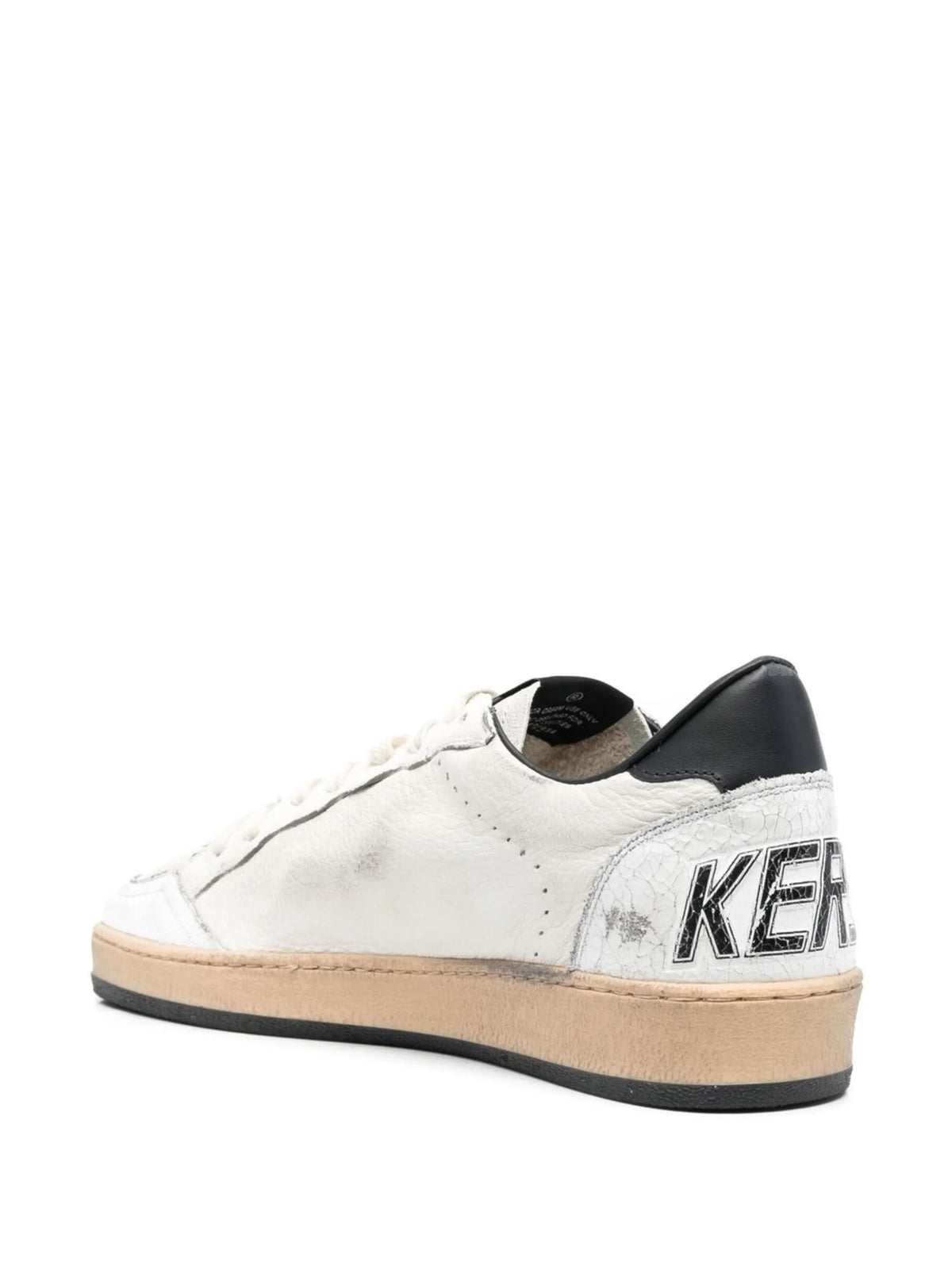 Golden Goose Ball-Star Low White Nappa Black Star