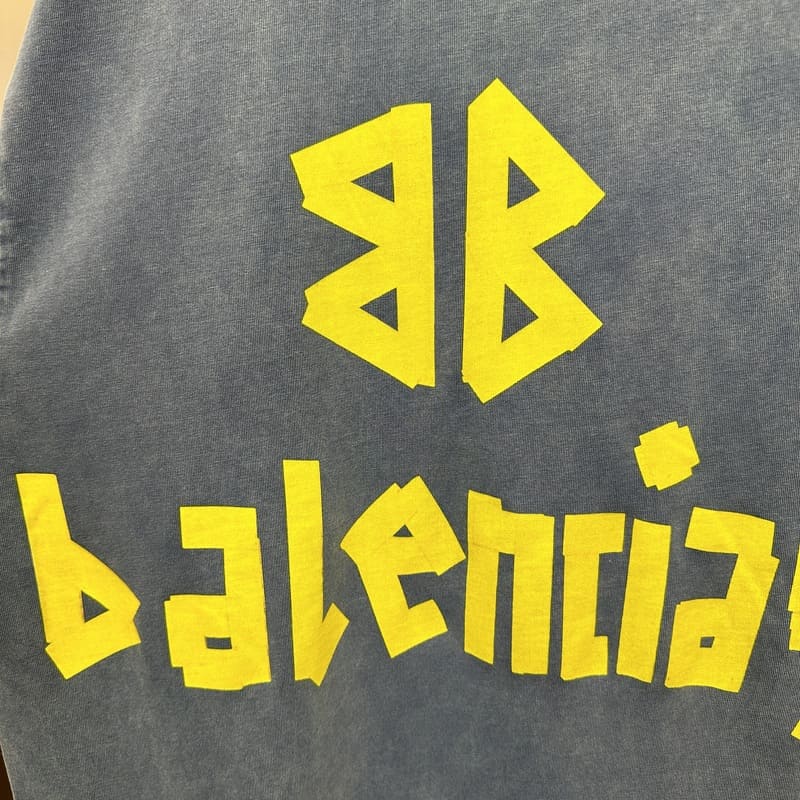 T-shirt Balenciaga Tape Type Azul