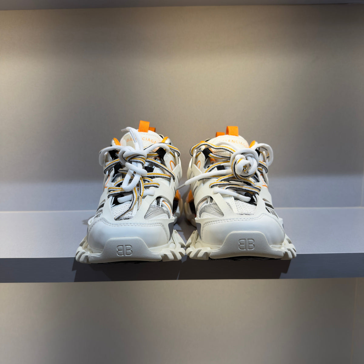 Balenciaga Track White Orange (Envio imediato)