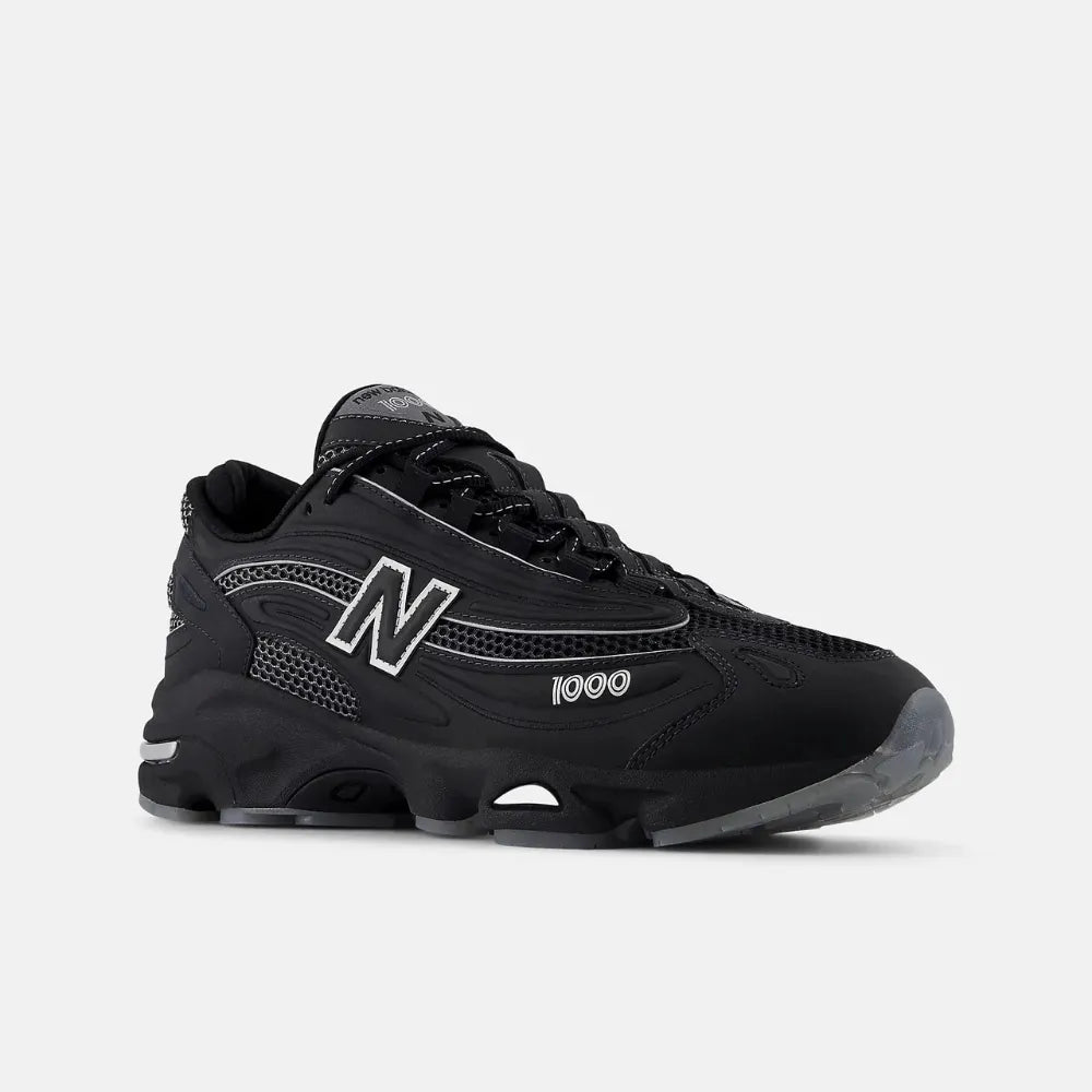 New Balance 1000 Black White Silver Metallic