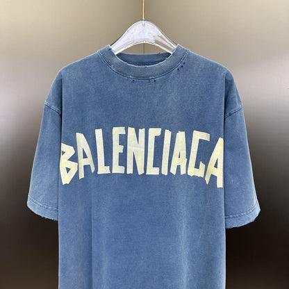 T-shirt Balenciaga Tape Type Azul
