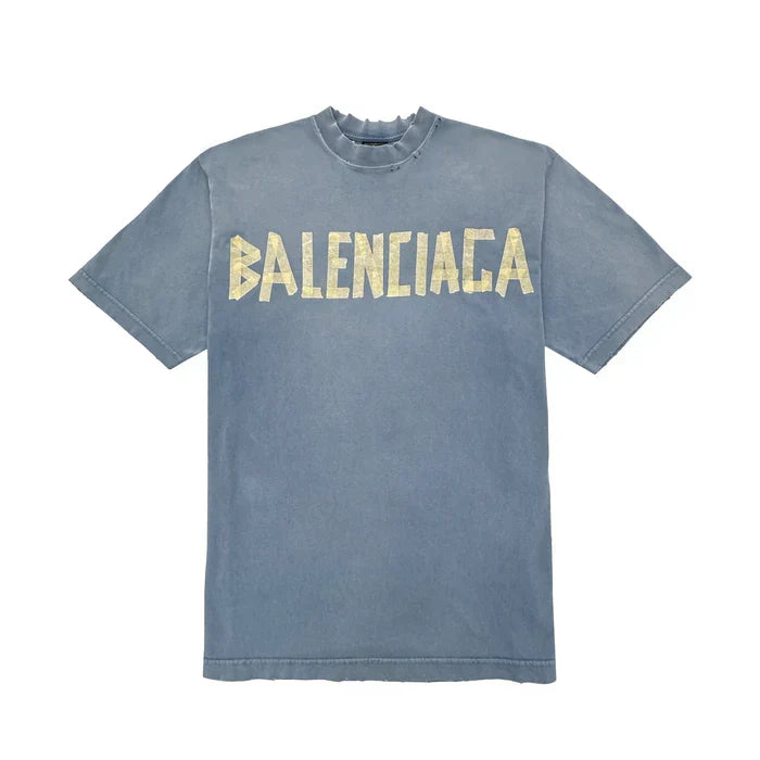 T-shirt Balenciaga Tape Type Azul