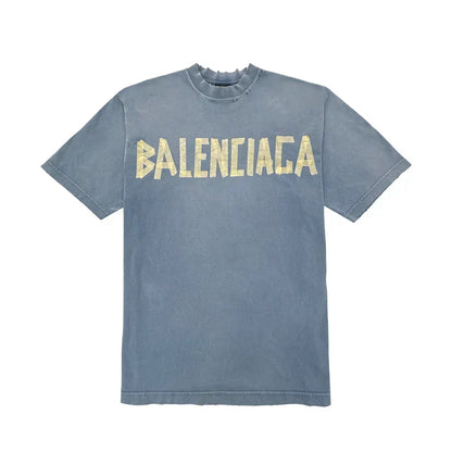 T-shirt Balenciaga Tape Type Azul