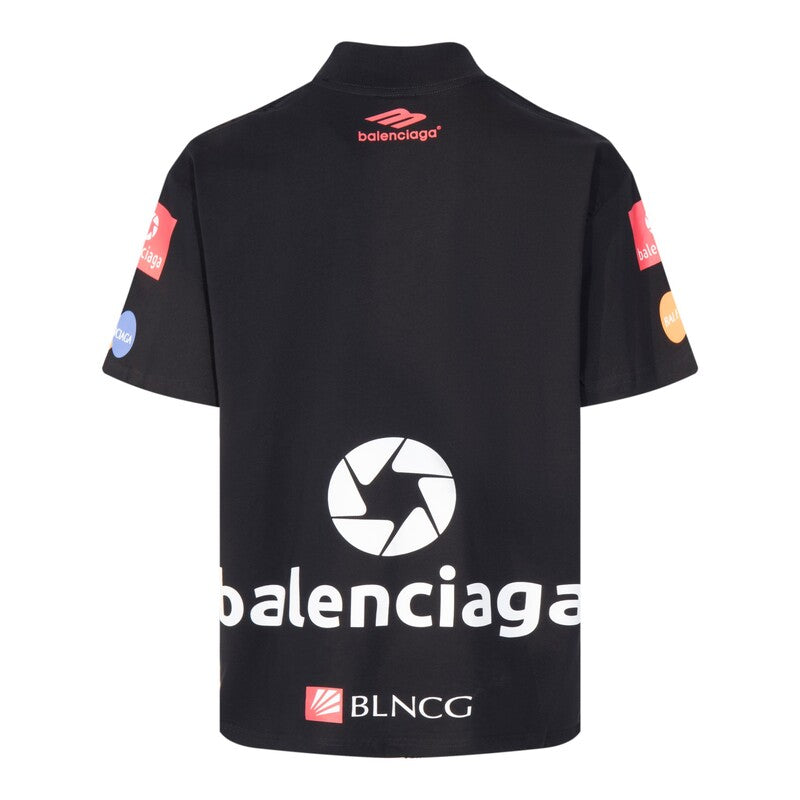 T-shirt Balenciaga Top League T-shirt Oversized Black