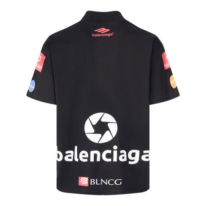 T-shirt Balenciaga Top League T-shirt Oversized Black