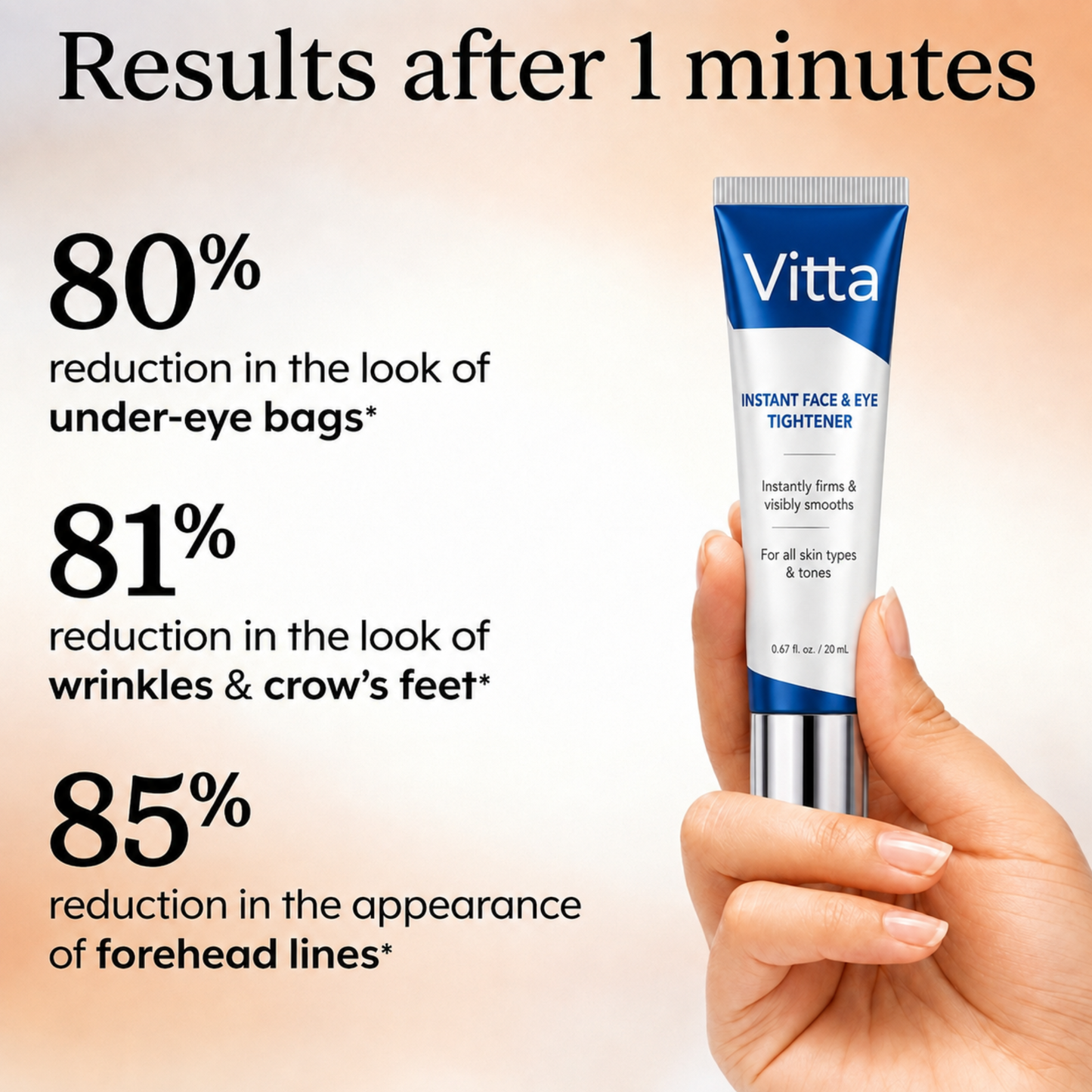 Vitta Derm™ Instant Face Temporary Tightener – Instant visible results in 60 seconds