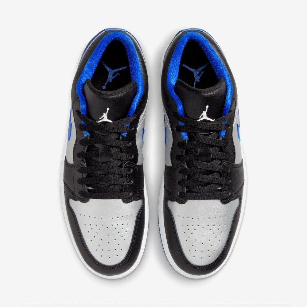 Air Jordan 1 Low Black White Game Royal Platinum