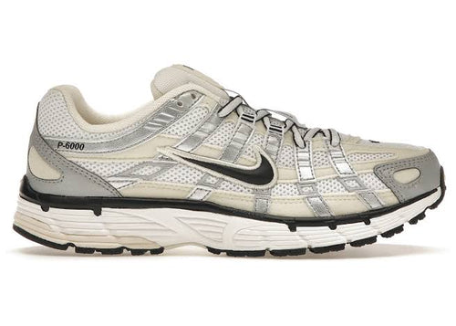 Nike P-6000 Coconut Milk White Metallic Silver