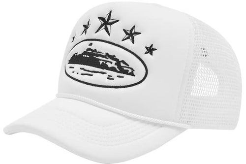 Boné Corteiz Trucker 5 Starz Alcatraz White