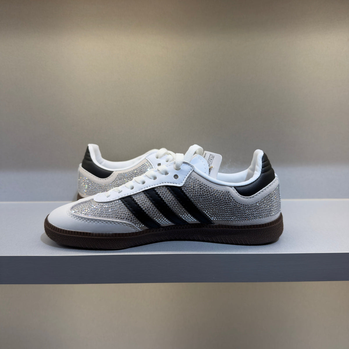 Adidas Samba OG Rhinestone Crystal White Silver (Pronta Entrega)