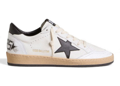 Golden Goose Ball-Star Low White Nappa Black Star