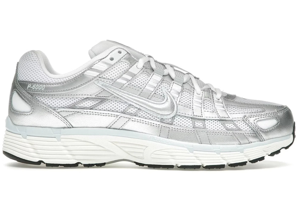 Nike P-6000 White Blue Tint Sail Metallic Silver