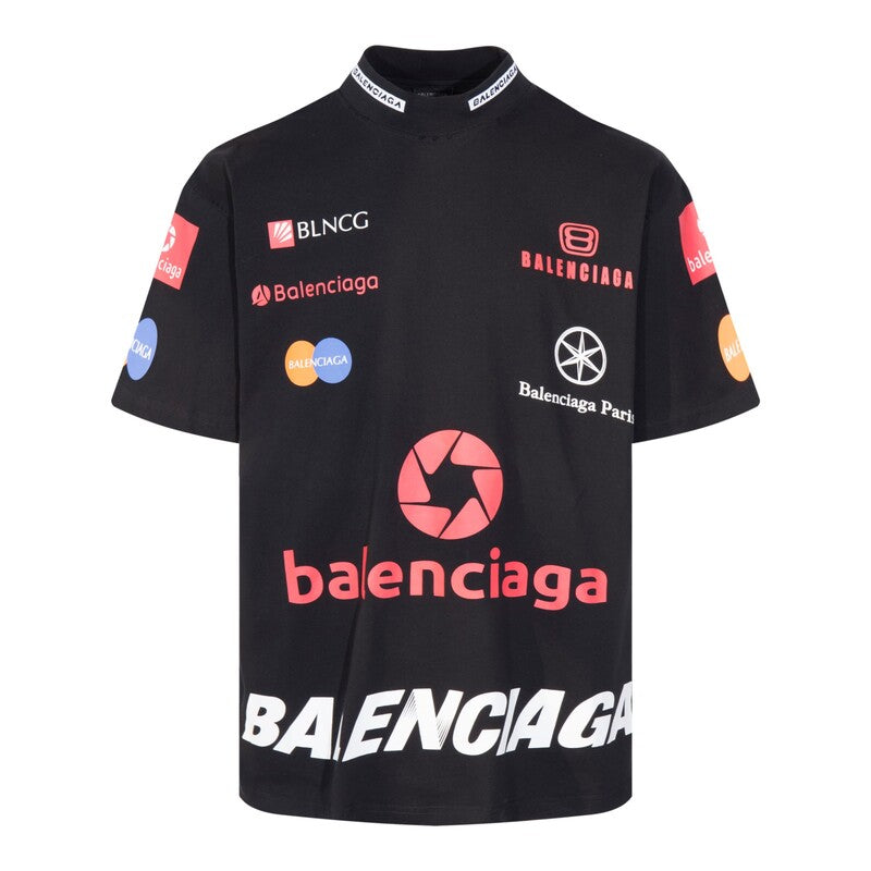 T-shirt Balenciaga Top League T-shirt Oversized Black