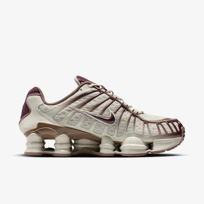Tênis Nike Shox TL Light Bone Burgundy Crush