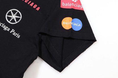 T-shirt Balenciaga Top League T-shirt Oversized Black