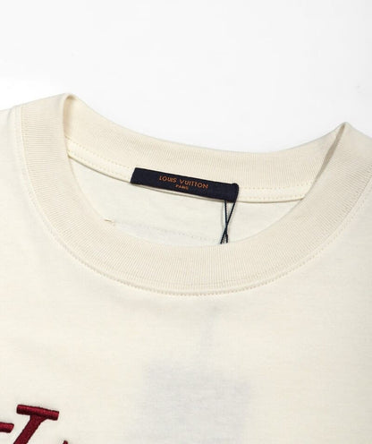 T-shirt Louis Vuitton Cream LV Lovers