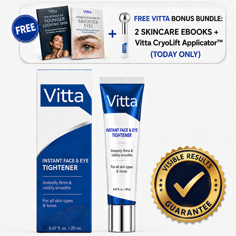 Vitta™ 60-Second Face & Eye Tightener — Blurs Wrinkles, Eye Bags & Dark Circles