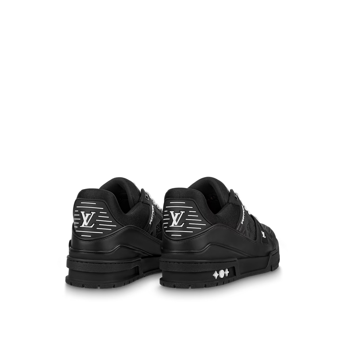 Louis Vuitton Trainer Black Embossed Monogram